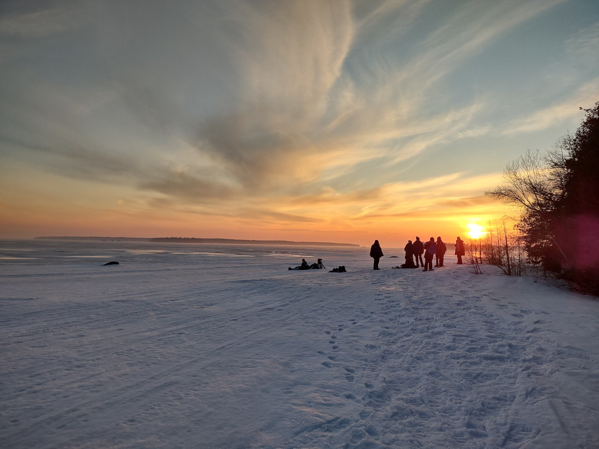 Lake Huron in winter